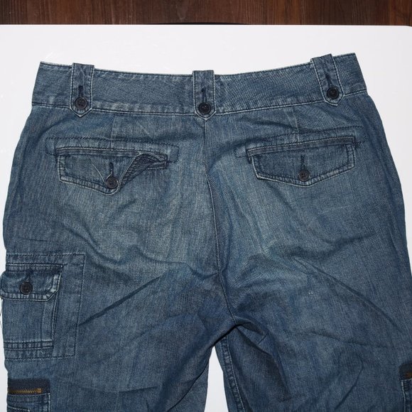 American Living Zipper Cargo Cropped Pants w30x23 - Picture 7 of 8